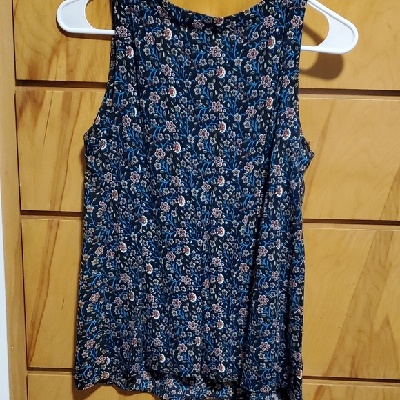 LOFT V-neck floral tank top - Picture 2 of 2